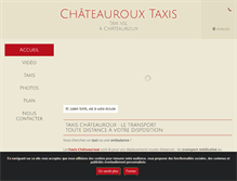 Tablet Screenshot of chateauroux-taxis.fr